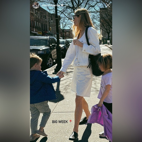 NWT Khatie Mitch Denim Shorts in Ivory - Picture 2 of 7